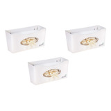 Porta Luvas Suporte Parede Cirúrgica Látex Biovis Kit 3 Unid