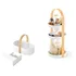 Porta Maquiagem Organizador Pinceis Perfume Batom Umbra Cor Branco Wood