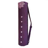 Porta Mat Bolsa Transporte Tapete Yoga 70x18cm Om Joy Cor Violeta Mandala
