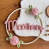 Porta Maternidade Guirlanda De Rosas Tricotin