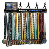 Porta Medalhas Corrida De Rua Masculino Personalizado