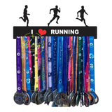 Porta Medalhas Corrida Masculino I Love Running Decorativo