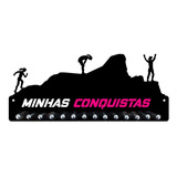 Porta Medalhas Corrida Montanha Fem Para Até 50 Medalhas