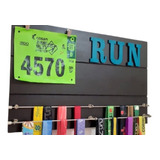 Porta Medalhas Corrida Personalizado Numero De Peito Run