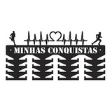 Porta Medalhas De Corrida Masculino Mdf 6mm 32 Ganchos