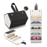 Porta Óculos Estojo Com 5 Lugares Dobravel Bolsa Viagem Case