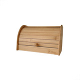 Porta Paes Com Tampa Retratil Em Bambu Armazenamento De Paes Infinité 321