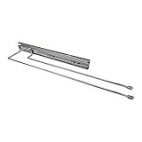 Porta Pano Duplo Cromado Com Corrediça 42 Cm Jomer