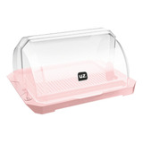 Porta Pão Acrílico Com Tampa Transparente Premium Uz Cores