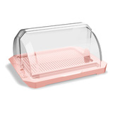Porta Pao Acrilico Rosa
