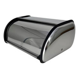 Porta Pão Bolo Tampa Retrátil Armazenar Pães Inox 35cm Line