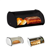 Porta Pão Inox Armazenador Pães Bolos Cake Tampa Retrátil