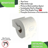 Porta Papel Higienico Adesivo