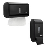 Porta Papel Toalha E Saboneteira Liquido Dispenser Banheiro