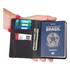 Porta Passaporte Documentos Cartões/cédulas Couro Legítimo Cor Preto