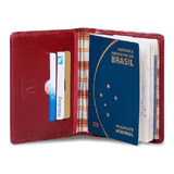 Porta Passaporte Internacional Couro Legitimo Artlux