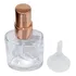 Porta Perfume Vidro 30ml C/ Tampa Spray Metal + 1 Mini Funil