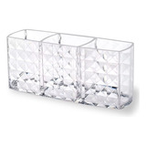 Porta Pincel Diamante Organizador Acrílico Maquiagem Make