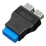 Porta Placa mãe Usb 3 0 A Fêmea Para Conectores De 0 Pinos 