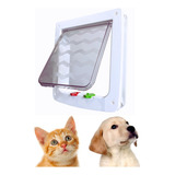 Porta Portinha Gato Cachorro G 27 5cm X 24 5 Cm Cor Branco