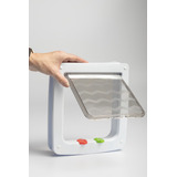 Porta Portinha Gato Cachorro G 27 5cm X 24 5 Cm Cor Branco
