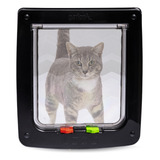 Porta Portinha Gato Cachorro G 27 5cm X 24 5 Cm Cor Preto