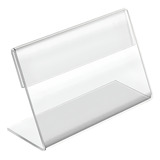 Porta Preço Etiqueta Display Acrílico Cristal 2mm Kit 20 Un