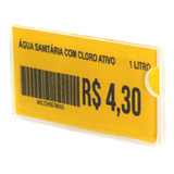 Porta Preço Etiqueta Plaquinha P Gondola 5x2 5cm Kit 50und