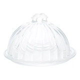 Porta Queijo Queijeira Cristal Com Tampa 20 5cm X 12 5cm