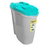 Porta Ração Dispenser Home Azul Plast Pet 40l