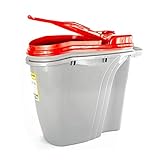 Porta Ração Dispenser Home Vermelho Plast Pet 25Lts Com Capacidade Para Até 11 Kg De Ração