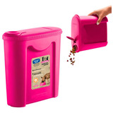 Porta Ração Dispenser Pote Com Tampa