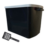 Porta Ração Grande Reforçado 15 Kg Tampa Antiformiga Pá