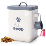 Porta Ração Pet Container C tampa E Colher Metal Dolce