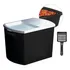 Porta Ração Pote 15kg Tampa Vedada Antiformiga 24h Cor Preto Liso