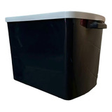 Porta Ração Pote 15kg Tampa Vedada Antiformiga 24h Cor Preto