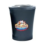 Porta Ração Pote C Tampa Pet Gato Cachorro Dispenser 1 5kg Prata 