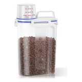 Porta Ração Pote C Tampa Pet Gato Cachorro Dispenser 2l