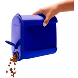 Porta Ração Pote Com Tampa Pet Gato Cachorro Dispenser