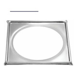 Porta Ralo 10x10 Suporte Cromado Inox Porta Ralo Grelha