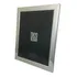 Porta Retrato 20x25 Aço Inox Moldura Prata rose Vidro Cor Prata