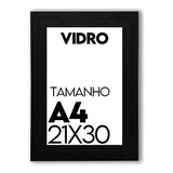 Porta Retrato 21x30cm Moldura Vidro Foto Suporte Mesa Parede