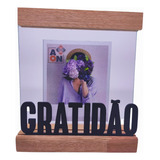 Porta Retrato De Vidro 10x15 Família Amor Gratidão Presente
