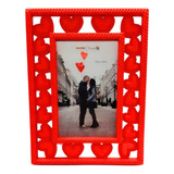 Porta Retrato Dia Dos Namorados 10x15 Vermelho Barato