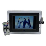 Porta Retrato Digital 7 Som Video Controle Remoto Mp3 Mp4