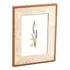Porta Retrato Figura Quadro Marrom Off White Pequeno 14x9