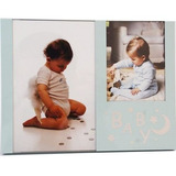 Porta Retrato Infantil 10x15 / 8x10 Baby Pf-445az Cor Azul-celeste