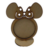 Porta Retrato Mini Cabeça Minnie Lembrancinha Festa Mdf 3mm