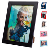 Porta Retrato Premium Fosco C vidro 15x21 P Mesa Ou Parede Cor Preto Noire Cor