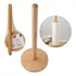 Porta Rolo Papel Toalha Bambu Cozinha Suporte Vertical Mesa